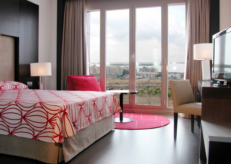 Doppelzimmer mit französischem bett Hotel Beatriz Albacete & Spa