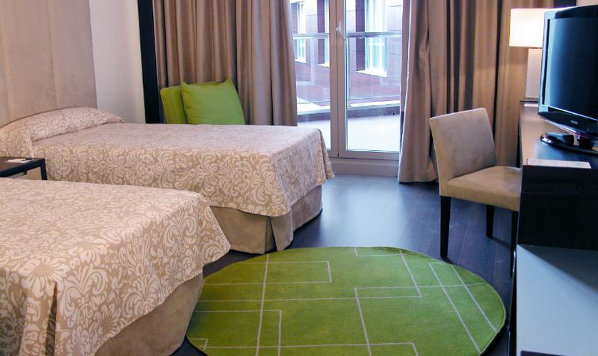 Doppelzimmer mit zwei betten Hotel Beatriz Albacete & Spa