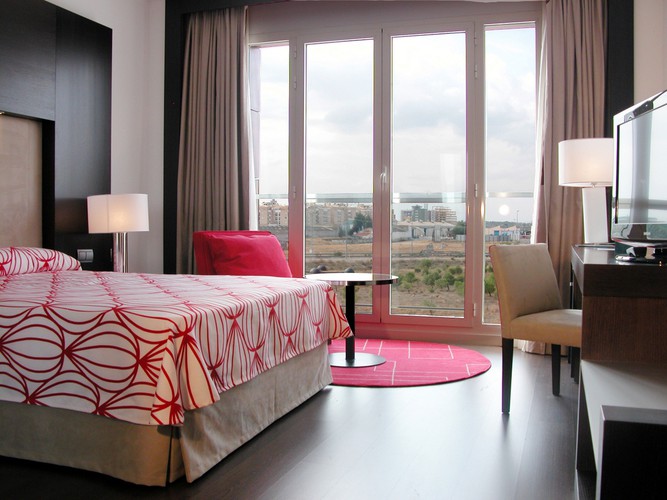 Habitacion doble con cama de matrimonio Hotel Beatriz Albacete & Spa